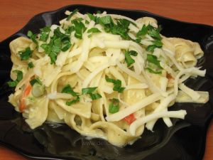 Fettuccine cu sparanghel