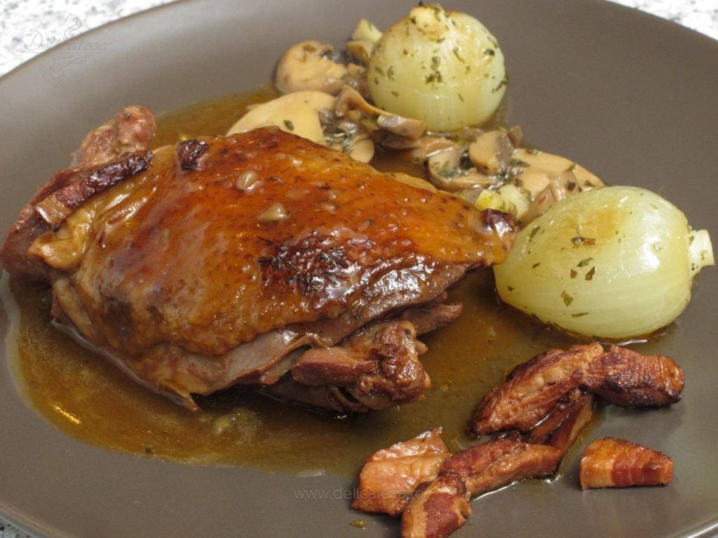 Coq au vin la slow cooker