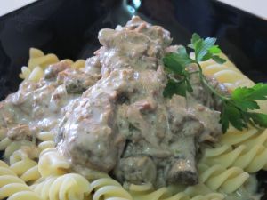 Beef Stroganoff la slow cooker